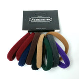 Hair Ties Elastic Ponytail Holder Seamless Multicolor 10 PCS Black Nude Gray #7