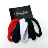 Hair Ties Elastic Seamless Band Ponytailers Black Blue Red White Ponytail Tie