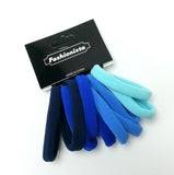 Hair Ties Elastic Seamless Band Ponytailers 10 Pcs Blue Colors Ponytail tie #10