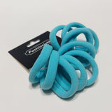 Hair Ties Elastic Seamless Band Ponytailers 10 Pcs Turquoise Blue Ponytail tie