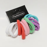 Hair Ties Elastic Seamless Band Ponytailers 12Pcs Mixed Colors Ponytail tie