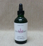 Home & Body Herb & Soul Lavender Body Oil with Hemp Oil 4 oz 118 mL