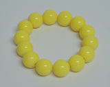 Yellow Beads Stretch Bracelet