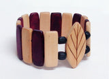 Multi-colored Natural Wooden Bracelet