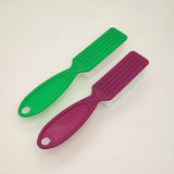 Lot of 2 Green and Magenta Handle Nail Fingernail Toenail Brush Scrubbing Cleaner