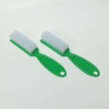 Lot of 2 Lime Green Handle Nail Fingernail Toenail Brush Scrubbing Cleaner