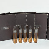 Lot of 5 Gucci Brown Women 0.06 oz 1.7 ML Eau De Parfum Card Splash Mini