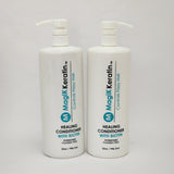 Magik Keratin Healing Conditioner Biotin Controls Frizzy Hair Hydrates 32oz lot of 2