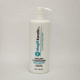 Magik Keratin Healing Conditioner Biotin Controls Frizzy Hair Hydrates 32oz lot of 2