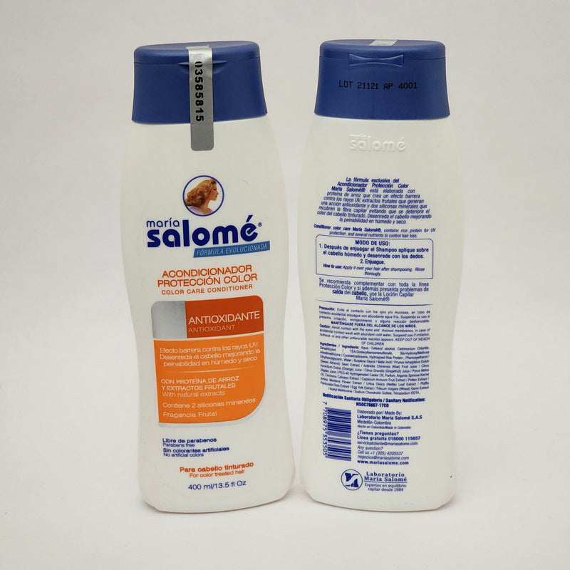 Maria Salome Color Care Protection Conditioner 13.5oz Salt Free Sin Sal Lot of 2