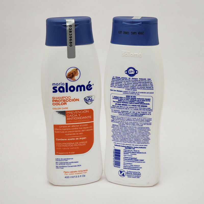 Maria Salome Color Protection Shampoo 13.5 oz Salt Free Sin Sal - Lot of 2