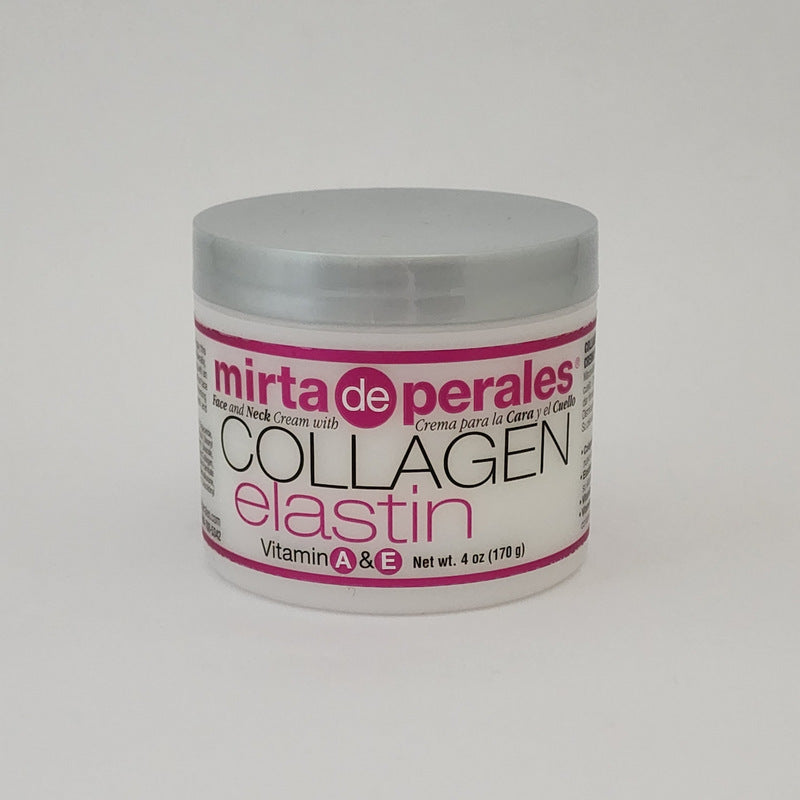 Mirta De Perales Collagen & Elastin Face & Neck Cream Vitamins A & E 4oz Lot of 2