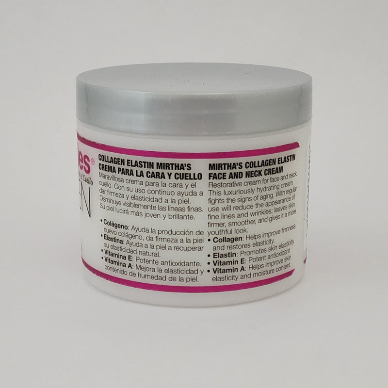 Mirta De Perales Collagen & Elastin Face & Neck Cream Vitamins A & E 4oz Lot of 2