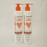 Mirta De Perales I love my Curls Conditioner Anti-Frizz Detangles Coconut Shea 2-Pk