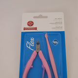 Mundial 168-FL Flex Cuticle Nipper & Double nail Spatula Pink Color
