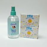 Nenuco Agua de Colonia 8.1 oz Spray Cologne & 2 Para Mi Bebe Soap Bars 3.5 oz