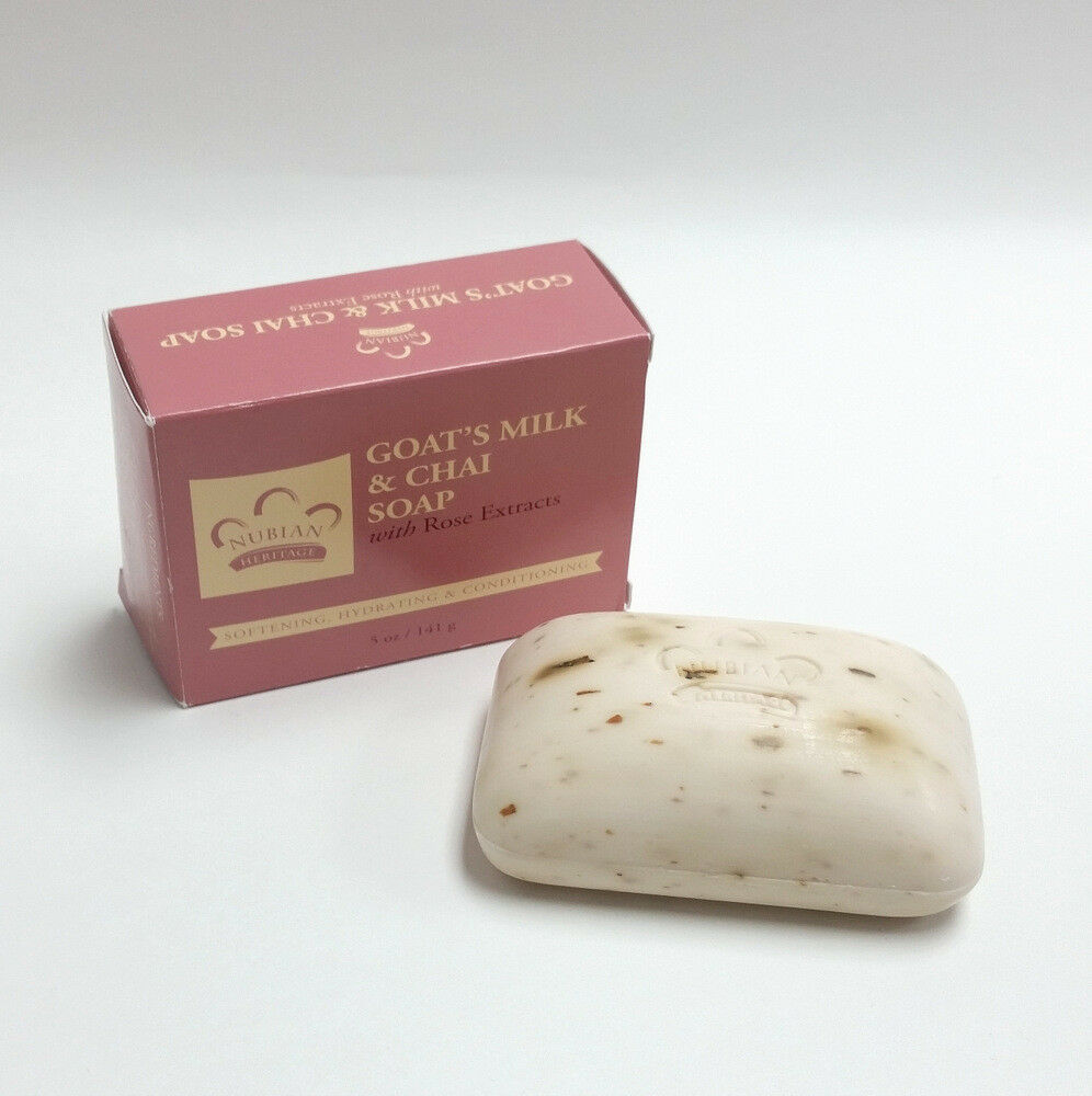Nubian Heritage Goat's Milk & Chai Soap 5 oz with Rose Extracts