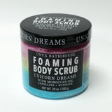 Onyx Bathhouse Foaming Body Scrub Unicorn Dreams Strawberry & Jasmine 20 oz