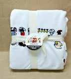 Peanuts Snoopy Velvet soft Throw Blanket Berkshire 90" X 90" Fleece Full Queen