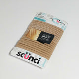 Scunci Color Match Ponytailers Elastic Hair Tie 18 Pcs Multi Blonde Shades Beige