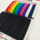 Scunci No Damage Ponytailers Elastic Hair Ties 60 Pcs Medium Hold Black Multi