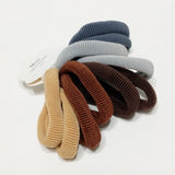 Seamless Hair Ties Elastic Band Ponytailers Brown Gray Black Ponytail Tie 10 Pcs