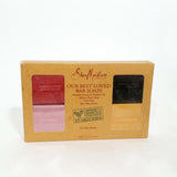 Shea Moisture Our Best Loved Bar Soaps 4-Pc Set Manuka African Black Rose Butter