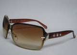 Women's Sunglasses Brown Frame Amber Lens VF2083