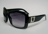 Women's Sunglasses Black Frame Smoke Lens P0340