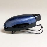 Sunglasses Visor Clip Holder for Car or Belt Metallic Blue Color - New