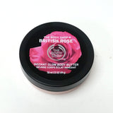 The Body Shop British Rose Instant Glow Body Butter 1.72 oz 50 mL Travel Size