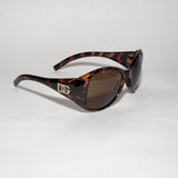 Women Fashion Sunglasses Tortoise Shell frame Amber Lens DG2526