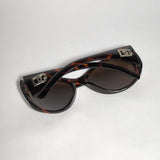 Women Fashion Sunglasses Tortoise Shell frame Amber Lens DG2526