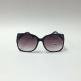 Women's Sunglasses Vintage Rhinestone Back Frame Smoke Lens V8162