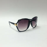 Women's Sunglasses Vintage Rhinestone Back Frame Smoke Lens V8162