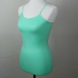 Womens Cami Tank Top Spaghetti Strap Seamless Camisole Tunic Mint Green