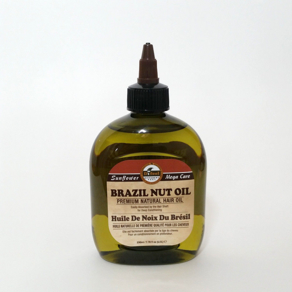 Difeel Brazil Nut Premium Natural Hair Oil 7.78 oz / 230mL for Deep Conditioning