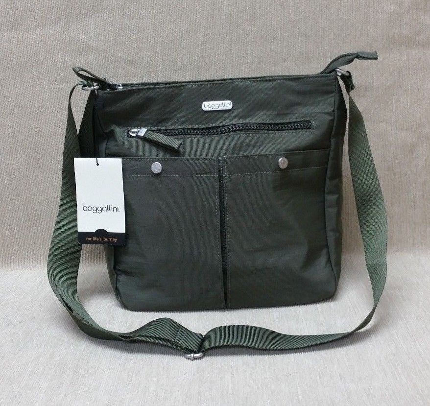 Baggallini Green Purse Bag Crossbody Tote Messanger