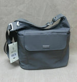 Baggallini Crossbody Handbag Travel Nylon Water Resistant Gray MHH267B0086