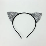 Silver Rhinestone Cat Ear Headband Women & Girls Hair Accessories