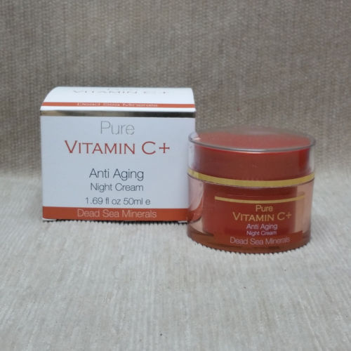 Spa Cosmetics Anti Aging Night Cream Pure Vitamin C & Dead Sea Minerals 1.69 oz