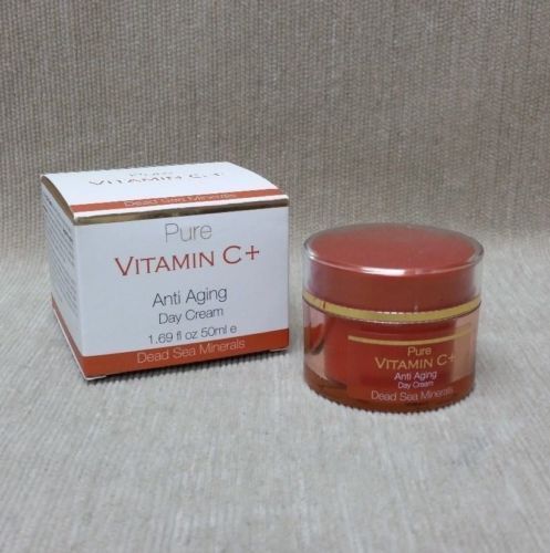 Spa Cosmetics Anti Aging Day Cream Pure Vitamin C & Dead Sea Minerals 1.69 oz